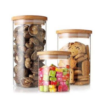 High Quality Glass Material Food Storage jar in stock BJ-248A